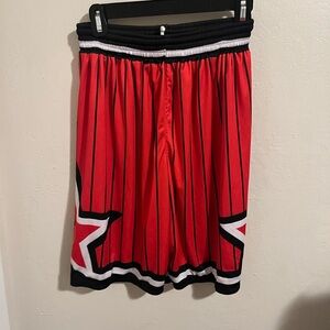 Stylish Red and Black Men's‎ Athletic Shorts